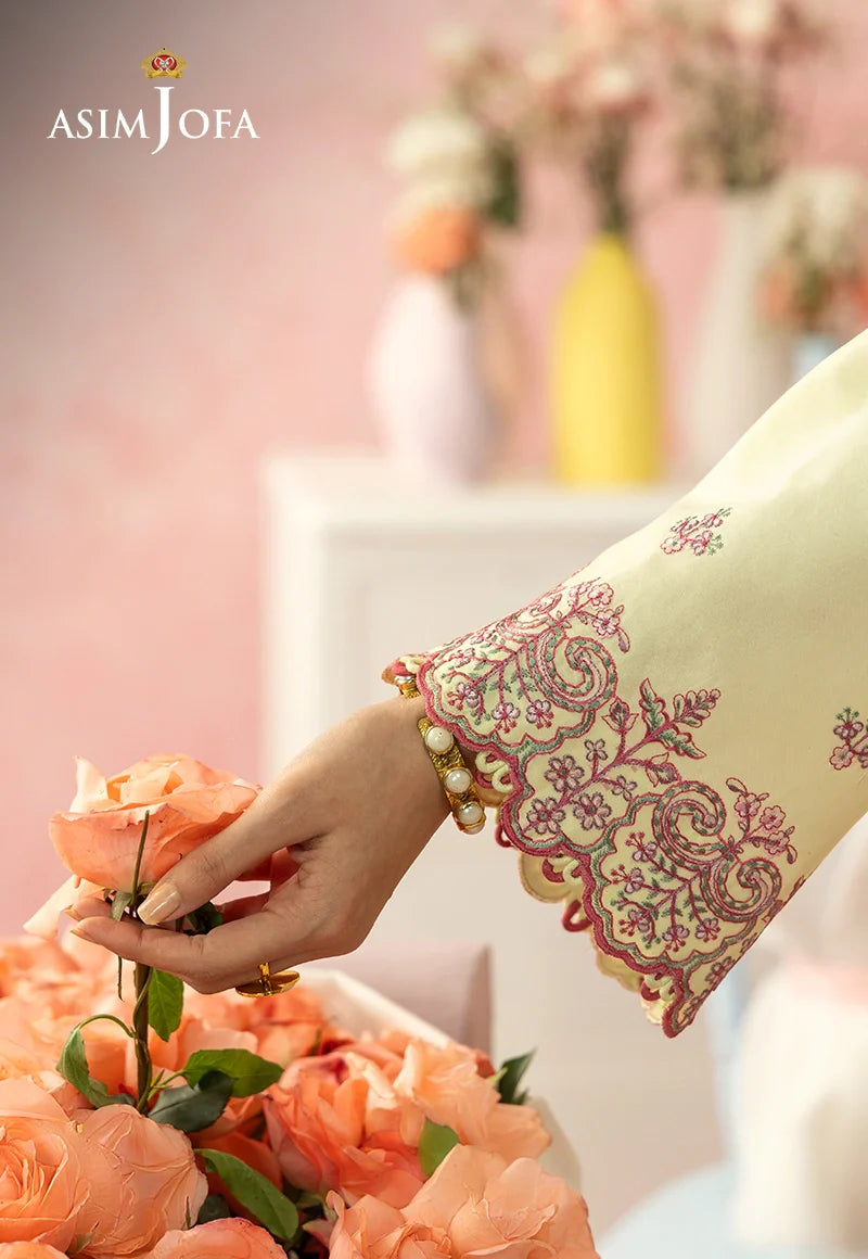 AJULW-09 Embroidered Lawn Stitched 3 Pcs