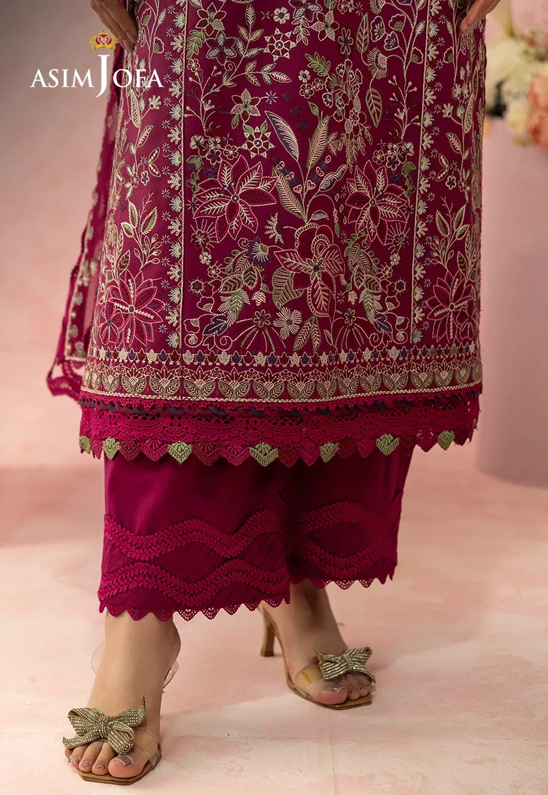 AJULW-02 Embroidered Lawn Stitched 3 Pcs