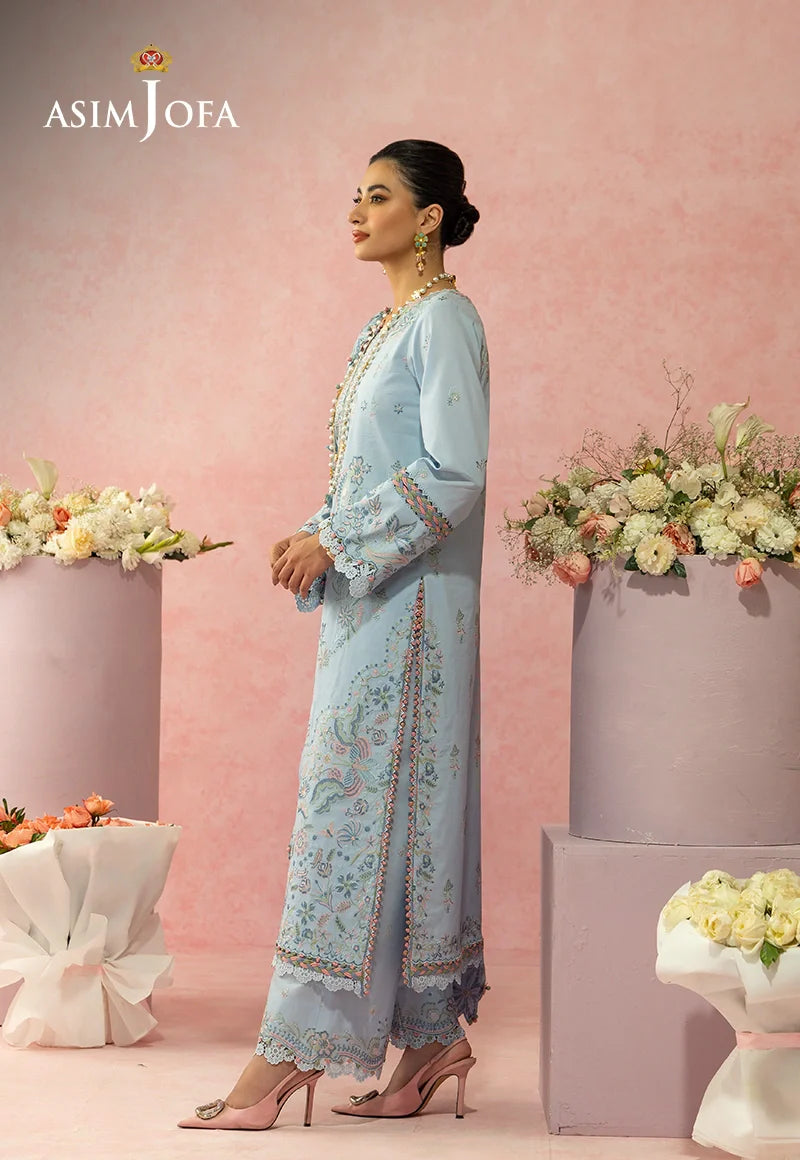 AJULW-10 Embroidered Lawn Stitched 3 Pcs