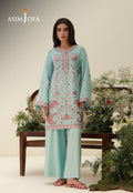 AJPB-306 Embroidered Raw Silk Stitched 2pcs