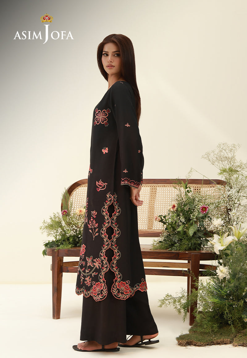 AJPB-267 Embroidered Raw Silk Stitched 2pcs