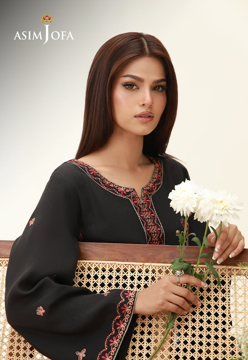 AJPB-267 Embroidered Raw Silk Stitched 2pcs