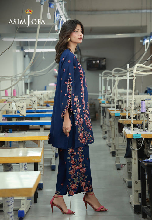 AJLPF-08 Embroidered Raw Silk Stitched 2pcs