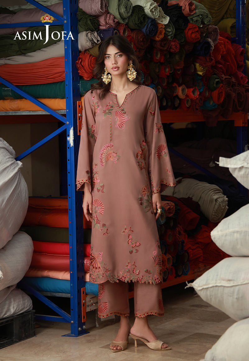 AJLPF-04 Embroidered Twisted Silk Stitched 2pcs