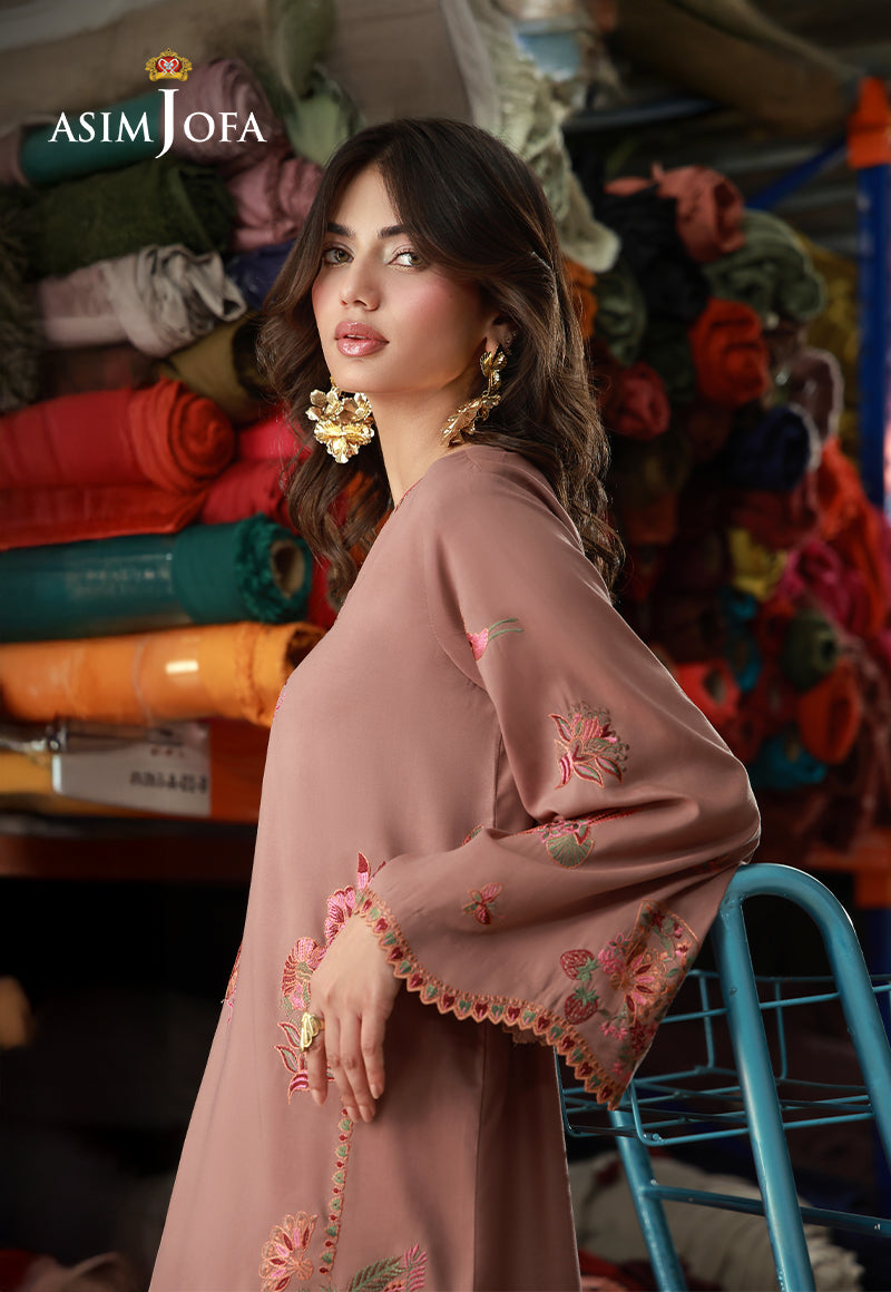 AJLPF-04 Embroidered Twisted Silk Stitched 2pcs