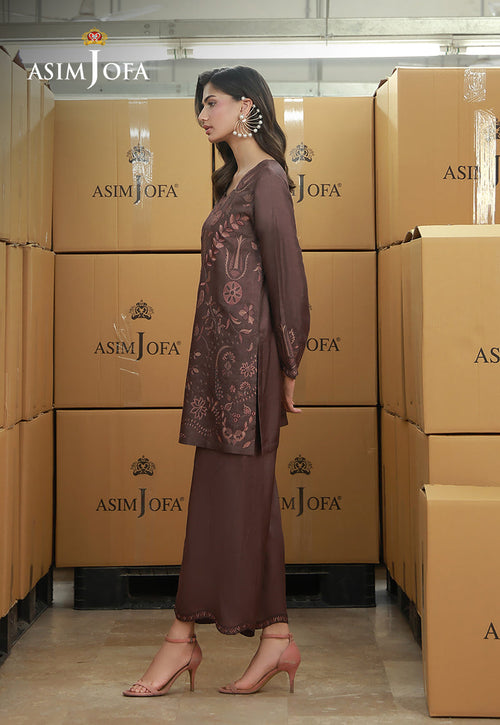 AJLPF-03 Embroidered Cotton Silk Stitched 2pcs