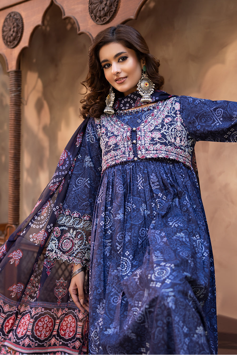 Kiran - Cotton Cambric Frock (3PC)