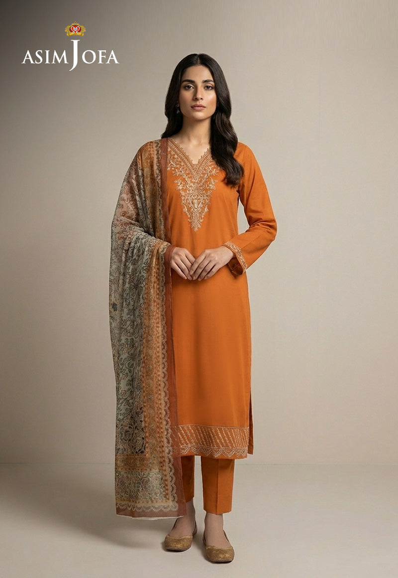 AJSO-391 Unstitched 2 Pcs Shirt Dupatta