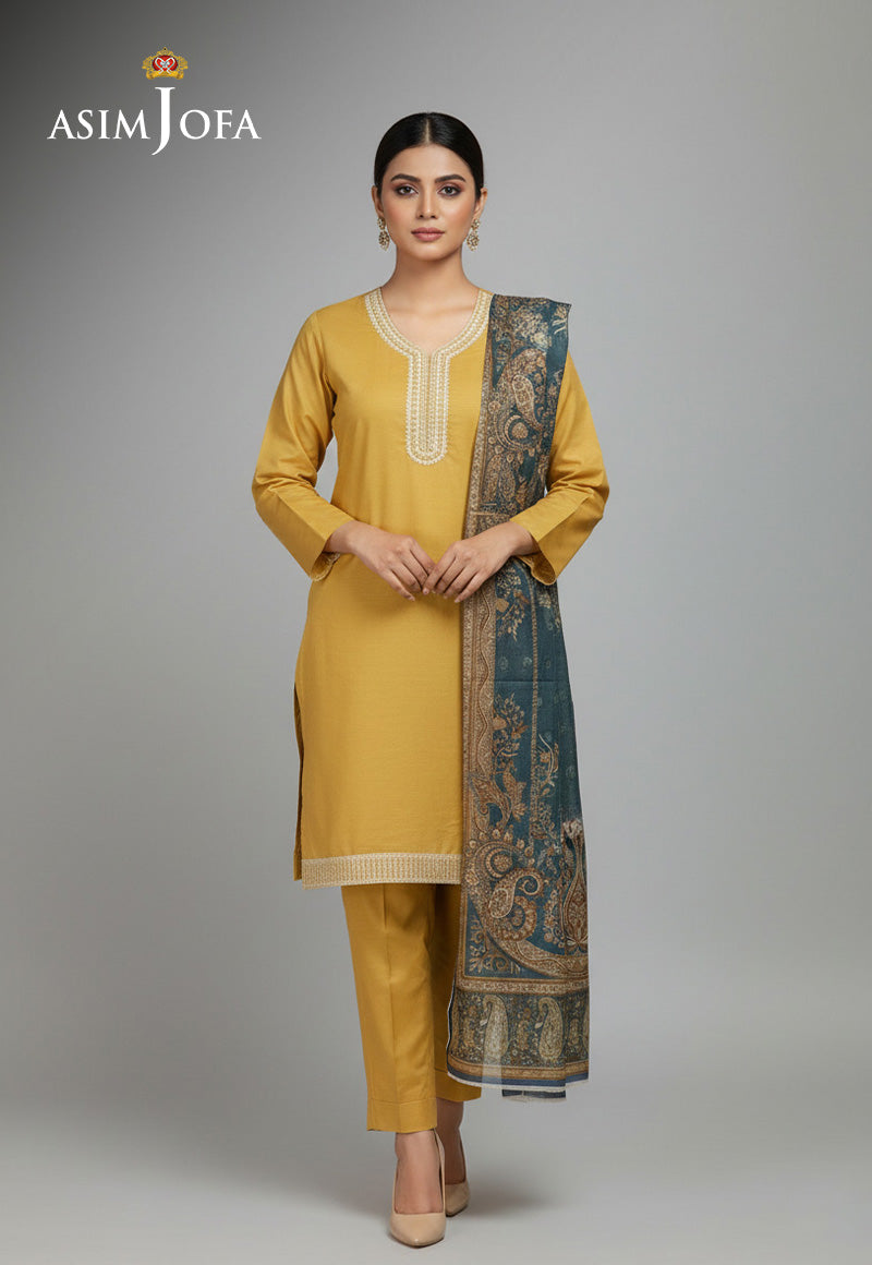 AJSO-399 Unstitched 2 Pcs Shirt Dupatta