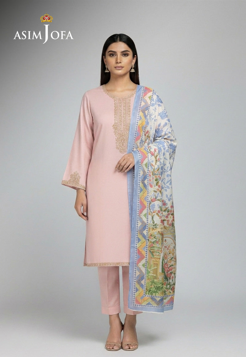 AJSO-407 Unstitched 2 Pcs Shirt Dupatta