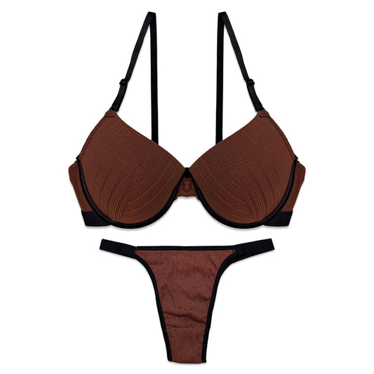 Bra Set -  Cocoa Curve