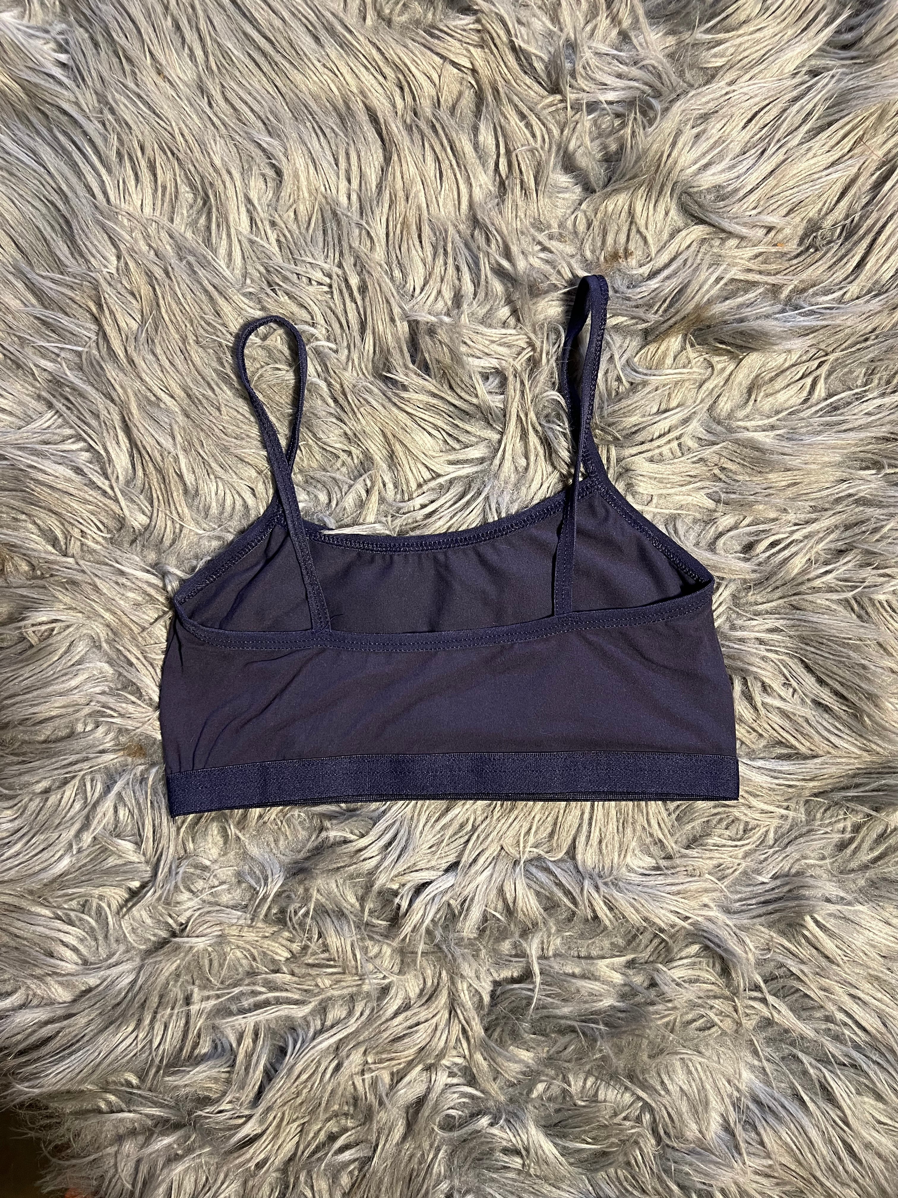 Blue Super Soft Cotton Boob Tube Cami for Teens