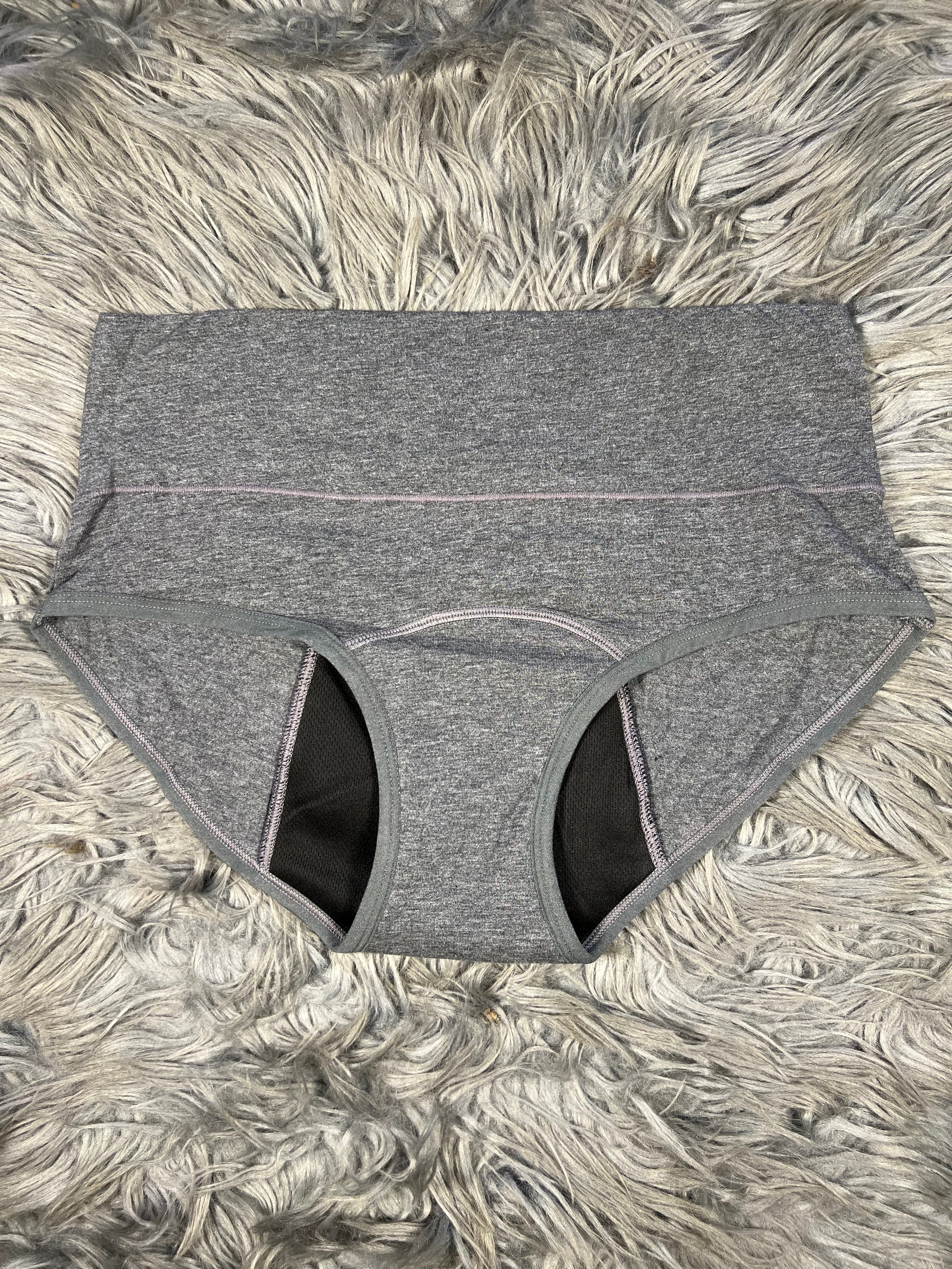 5 Layered High Waisted Period Panty for Super High Flow - Black