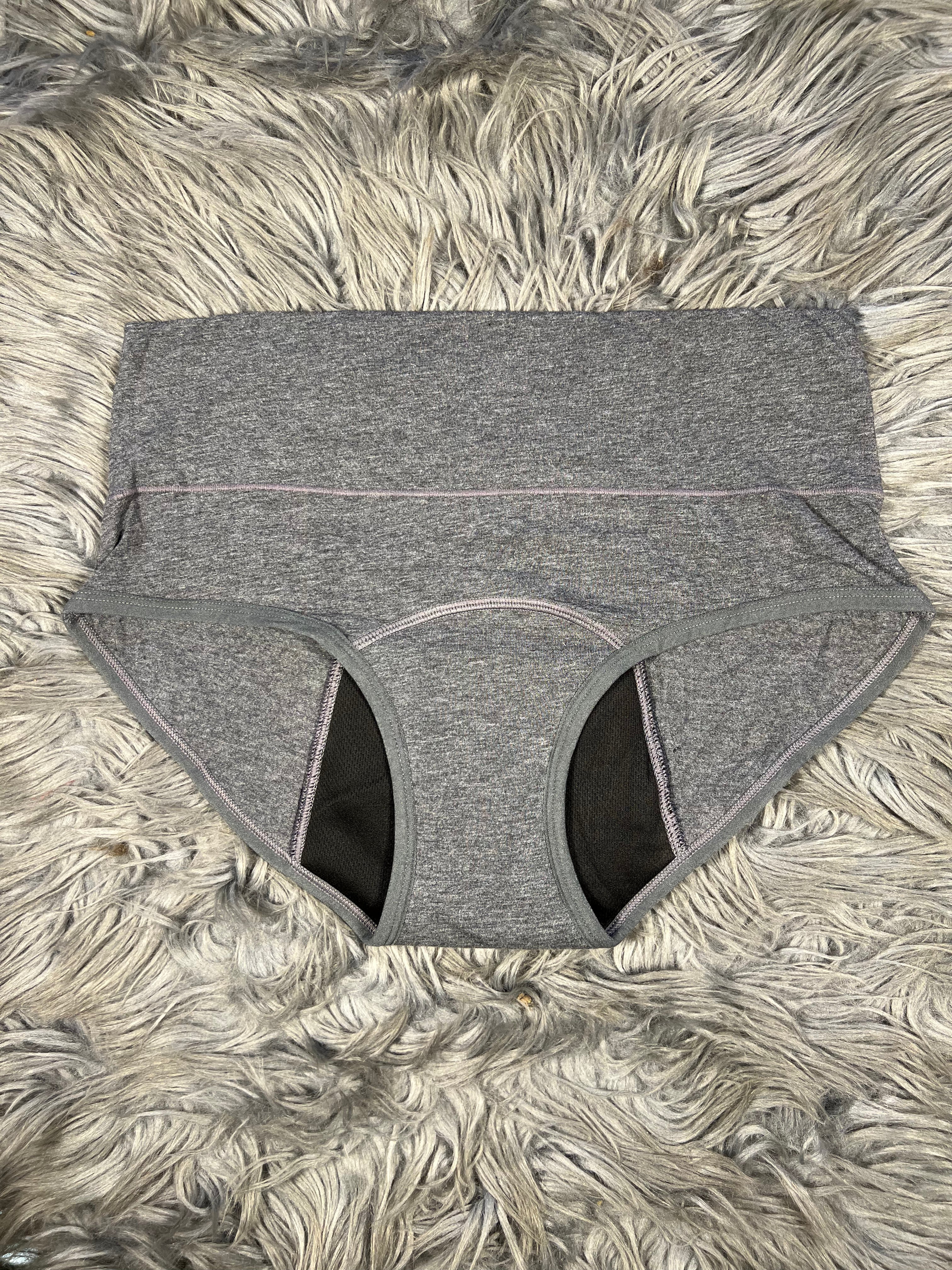 5 Layered Leak Proof Period Panty for Super High Flow - Gray