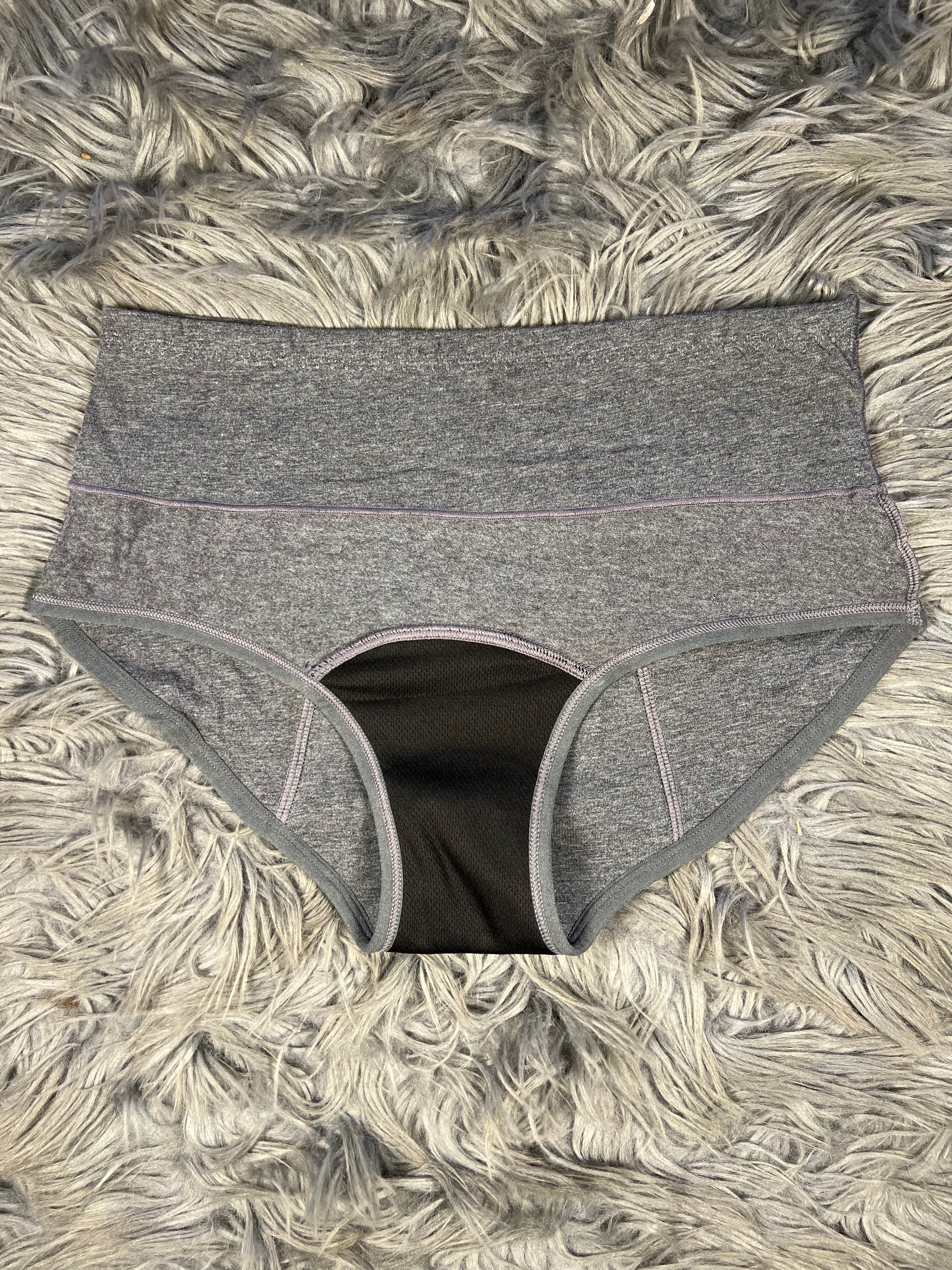 5 Layered High Waisted Period Panty for Super High Flow - Black