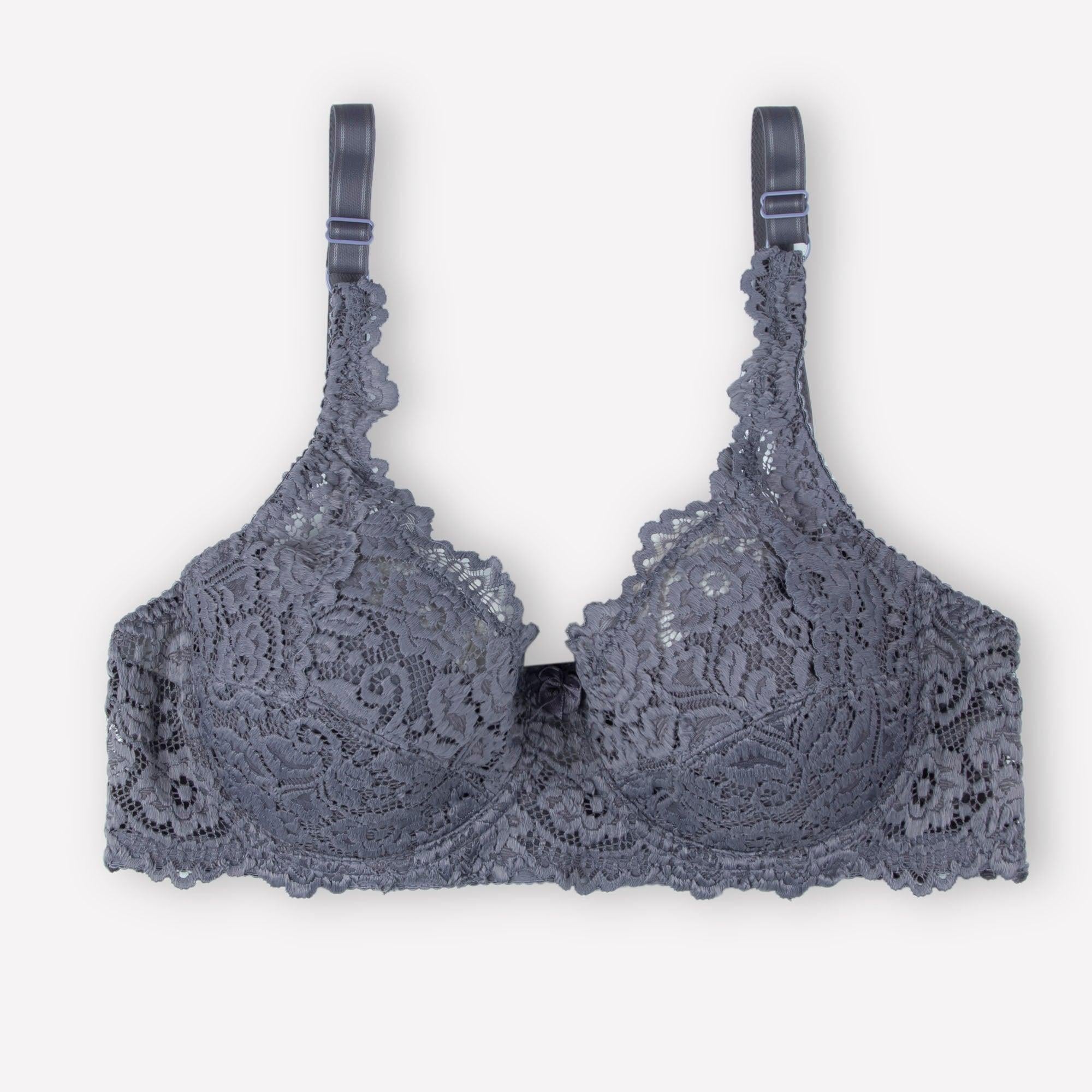 Broom - Wired / Non-Wired Light Padded European Lace Bra