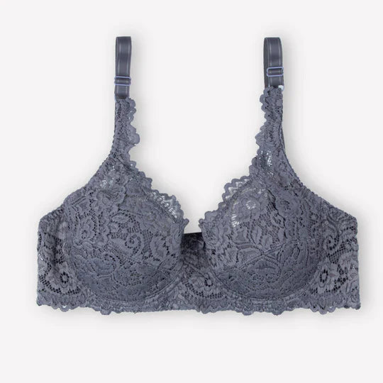 Broom - Wired / Non-Wired Light Padded European Lace Bra