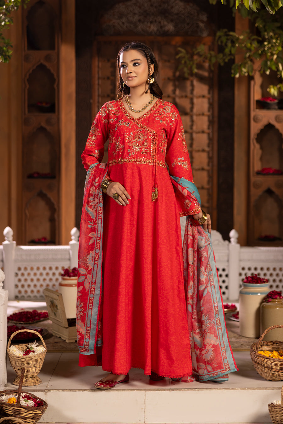 Diya - Cotton Cambric Frock (3PC)