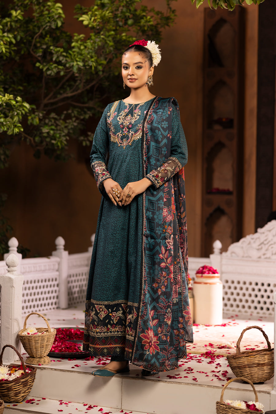 Geet - Cotton Cambric Frock (3PC)