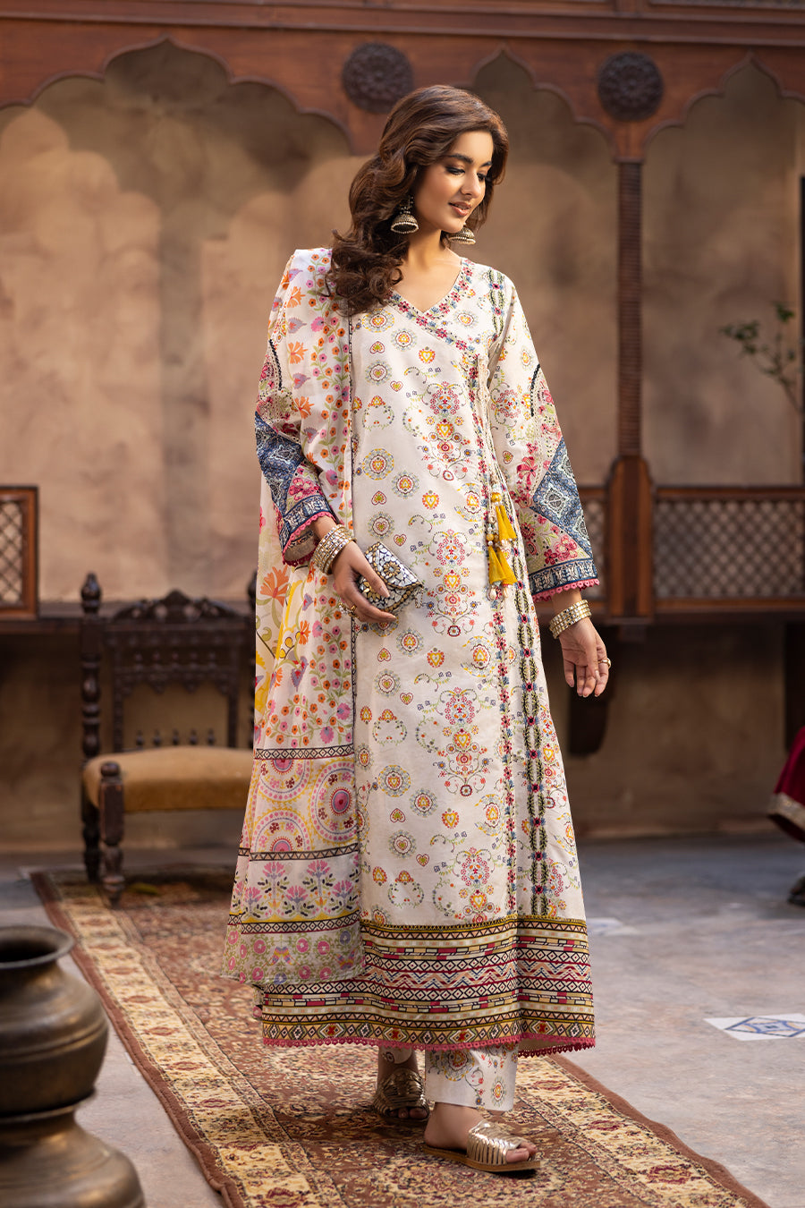 Zari - Cambric Frock (3PC)